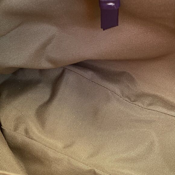 Coach Hamilton Purple Pebbled Leather Hobo Silver Turnlock Shoulder Bag F13956 - Picture 13 of 16